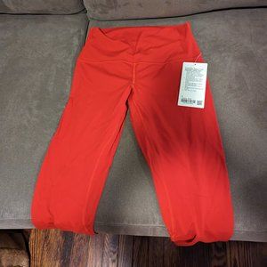 NWT, New Year lululemon Align High-Rise 25" dark red, size 8